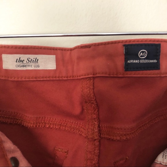 Adriano Goldschmied Jeans AG Size 25 Stilt Cigarette Terracotta Skinny - Picture 5 of 6